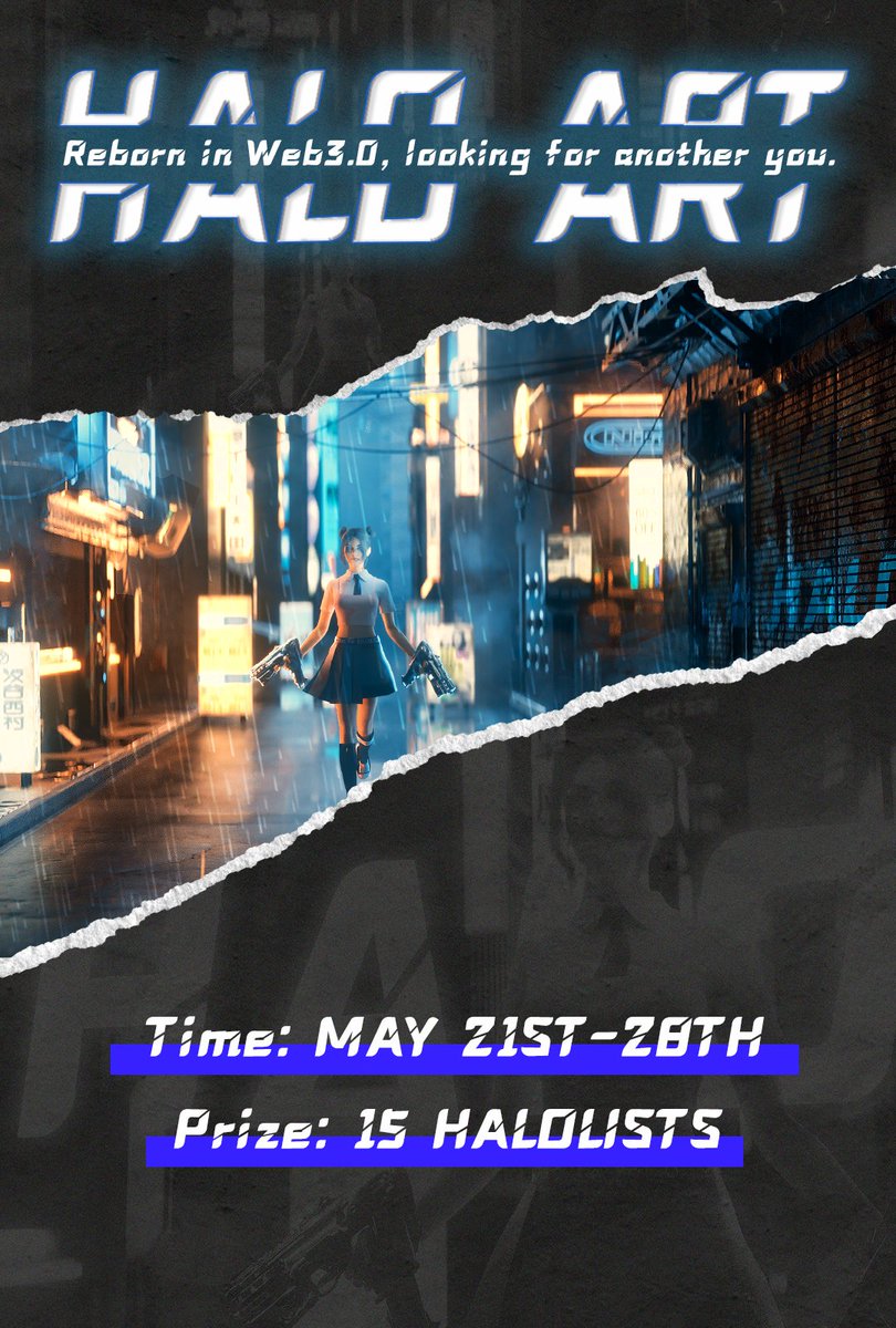 💫𝐇𝐀𝐋𝐎-𝐀𝐑𝐓💫

To enter:
1⃣ Post your talented artworks related to HALO NFTs
2⃣ Tag <a href="/HALONFTOFFICIAL/">HALO OFFICIAL</a> and #HALONFT
3⃣ Send your Twitter link to our Discord channel: halo-art.
⏰MAY 21ST-9:00 AM (UTC), 28TH

#NFT #NFTArt #NFTCommunity #Metaverse #3D