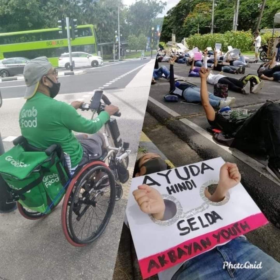 iamRUTHLESSxxx's tweet photo. Manong Grab na PWD vs. Akbayan Youth. 🤦🏻‍♂️ You entitled pieces of shit should stop complaining, and start working. Sarap nyong pagbabatukan pramis. https://t.co/SHA5rEpYys