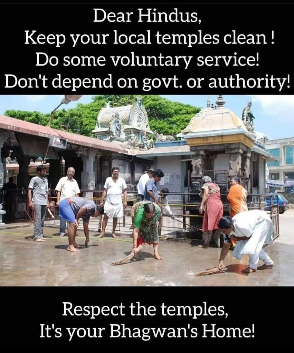 AnuSatheesh5's tweet photo. Our Temple's Our Duty to maintain cleanliness.. https://t.co/U0uvS5TfLM
