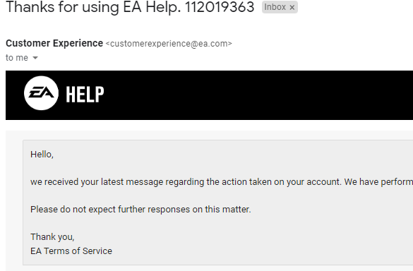 EdgoarRBX's tweet photo. You guys even just declined my most recent request to after I spent an hour talking to a live support person named Archit, after he guaranteed me that this time I'll be unbanned cause he wrote " the best possible case" for me. https://t.co/Ere3zfZRlm