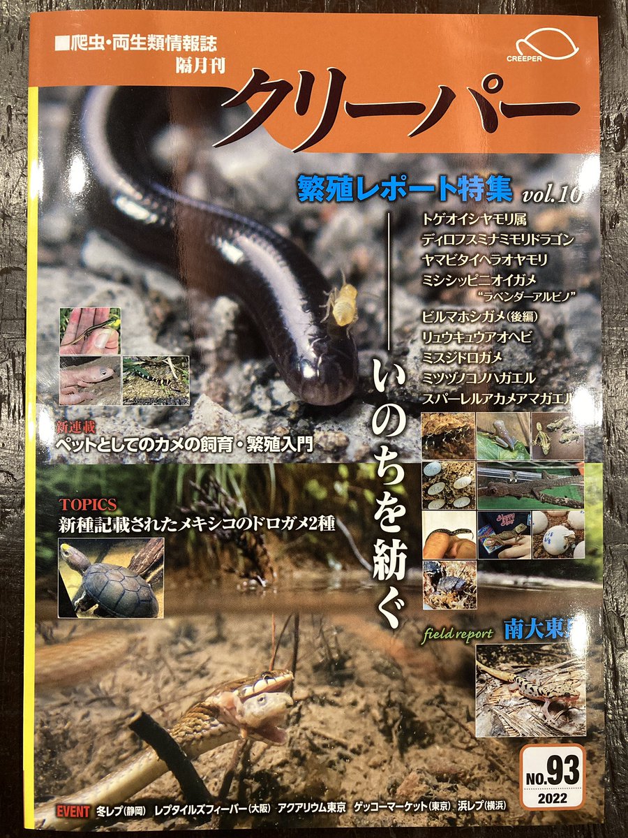 クリーパー77号　廃盤　爬虫類　情報誌 クリーパー77号 廃盤 爬虫類 情報誌