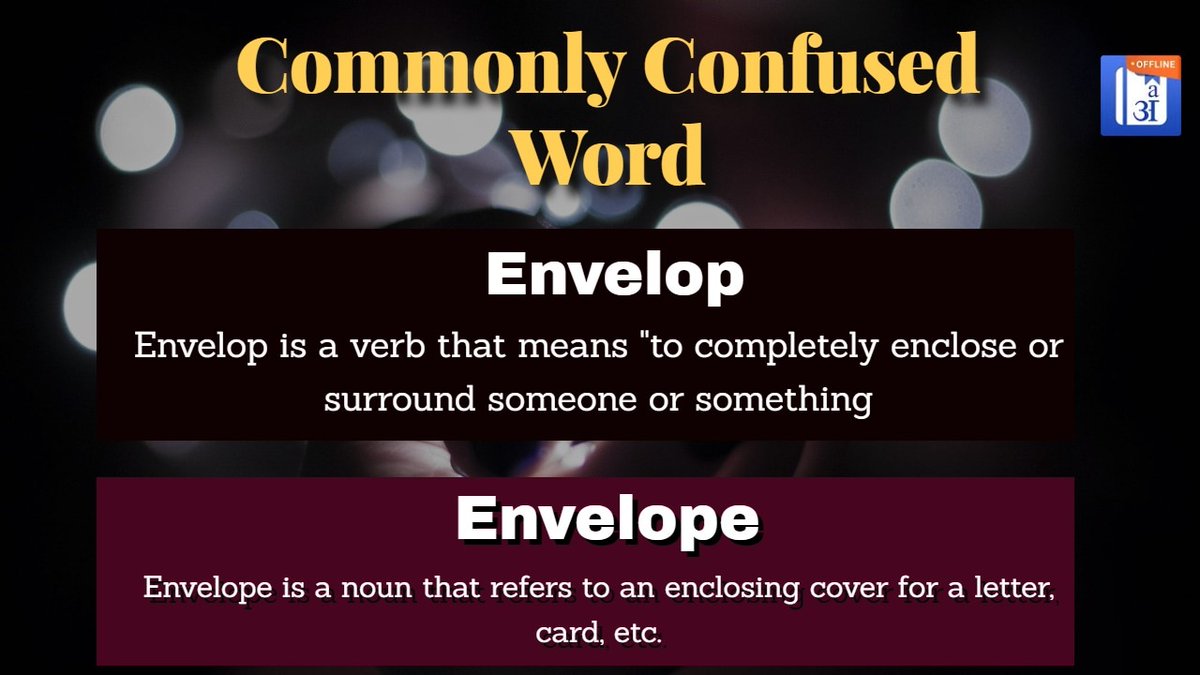 Hinkhoj_Dictnry's tweet photo. Hinkhoj Dictionary - Commonly Confused Word
#CommonlyConfusedWord
Download Hinkhoj English Hindi dictionary app to learn vocabulary -
https://t.co/tbrUtq7u1K
Follow us on our web page
https://t.co/u56v6QrZuR https://t.co/M13BsQ7B8h