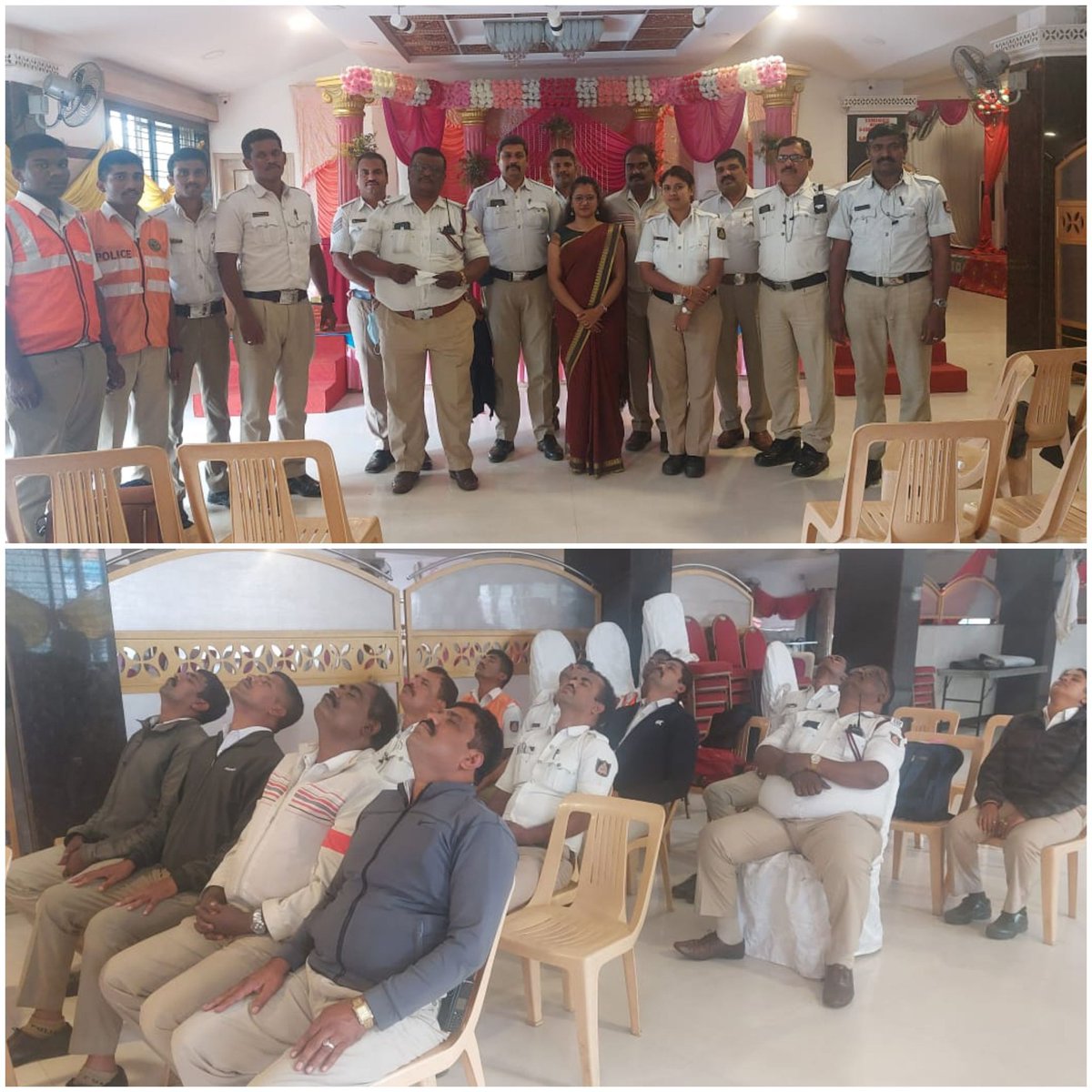 ದಿನಾಂಕ:13ನೇ ಮೇ 2022 ರಂದು ಕುಮಾರಿ. ಹೆಚ್.ವಿ. #ವಿದ್ಯಾಶ್ರೀ, #ಆಪ್ತ #ಸಮಾಲೋಚಕರು, ಈ ವಿಭಾಗದ ಸಂಚಾರ ಕೇಂದ್ರ ಉಪ ವಿಭಾಗ ವ್ಯಾಪ್ತಿಯ ಸಂಚಾರ ಪೊಲೀಸ್ ಠಾಣೆಯ ಅಧಿಕಾರಿ ಮತ್ತು ಸಿಬ್ಬಂದಿರವರುಗಳಿಗೆ #ಮಾನಸಿಕ #ಆರೋಗ್ಯ #ಜಾಗೃತಿ (#Mental #Health #Awareness) ಕಾರ್ಯಕ್ರಮವನ್ನು ಹಮ್ಮಿಕೊಂಡು ಪರಸ್ಪರ #ಸಮಾಲೋಚನೆ ನಡೆಸಿದರು.
