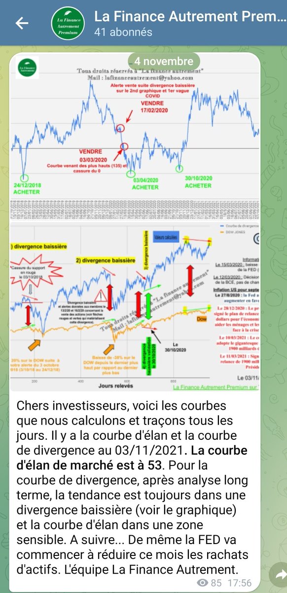Lfautrement's tweet photo. Avec notre modèle, à partir de novembre 2021, présence de la plus grande divergence baissière sur notre courbe. Sommes-nous en train de vivre un krach ?
#lafinanceautrement
#CAC40
#SP500 #W5000
#NASDAQ #wallstreetjournal
#wallstreetbets #wallstreetfinance #CryptoNews #Bitcoin https://t.co/4GrzDYJjQb