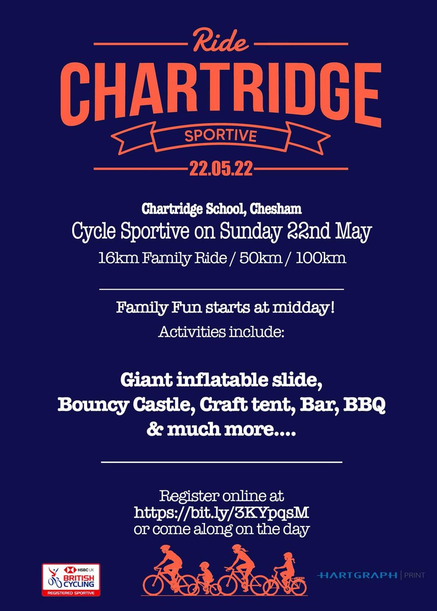 Ride Chartridge is back tomorrow! Registration opens 7am, with <a href="/SearcysLondon/">Searcys</a> bacon butties &amp; <a href="/extractcoffee/">Extract Coffee</a> available. Family ride registration from 10am. Join us from midday for <a href="/SearcysLondon/">Searcys</a> bbq, bar and fun for all the family. We can’t wait to see you!! #chesham #chilterns