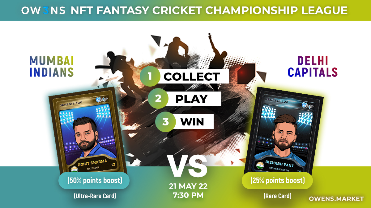OWENS NFT (@owens_nft) on Twitter photo #MI is locking horns against #DC today. #MI is already out of the race for semis. But #DC still have a chance to get into the coveted group of final fours in #IPL2022. So, can #DC get into semis today or will #MI play a spoilsport? #MIvsDC
Pick Your MVP: owens.market/mvp #MI is locking horns against #DC today. #MI is already out of the race for semis. But #DC still have a chance to get into the coveted group of final fours in #IPL2022. So, can #DC get into semis today or will #MI play a spoilsport? #MIvsDC
Pick Your MVP: owens.market/mvp