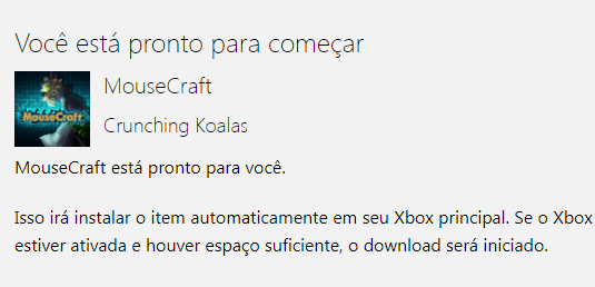 Betinhogvzdias's tweet photo. @TygerLadi7 @DexKill007 @MrHallGaming @abdoubrart_art @rilebtles Thanks @TygerLadi7 for the game #MouseCraft #Xbox on the twitter giveaway https://t.co/3euYG2lfdB