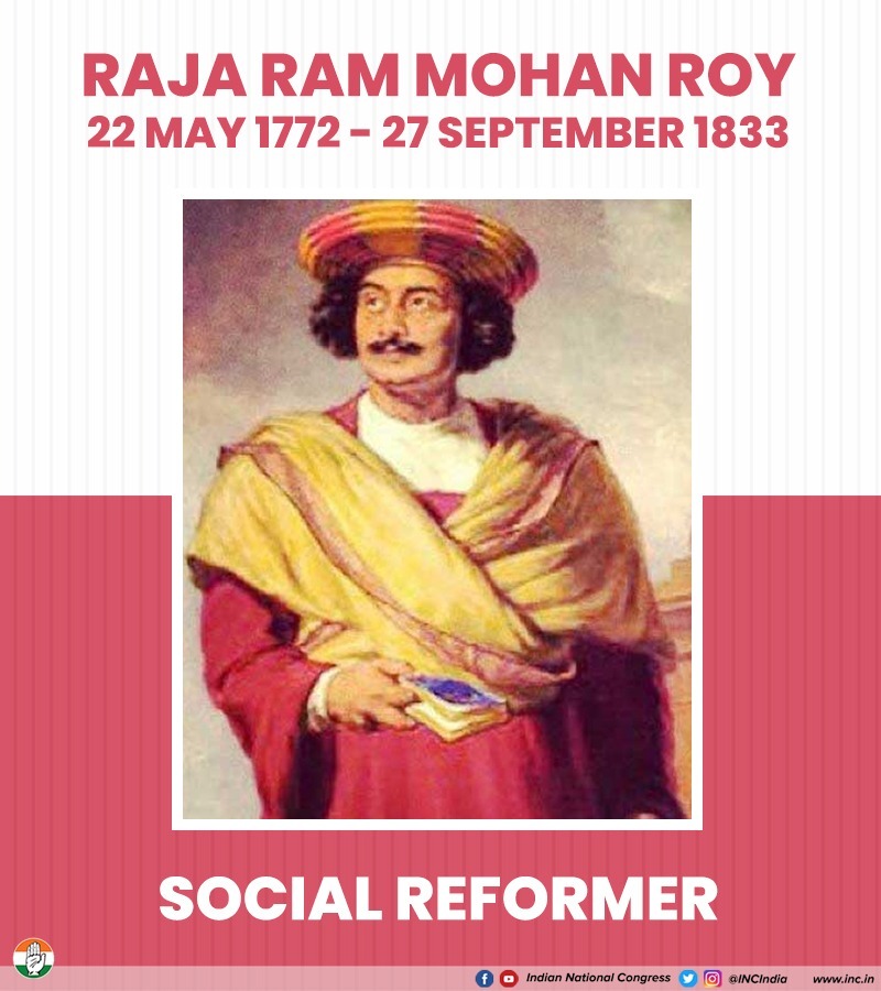 Congress on Twitter "On his birth anniversary, we remember the Father of Indian Renaissance