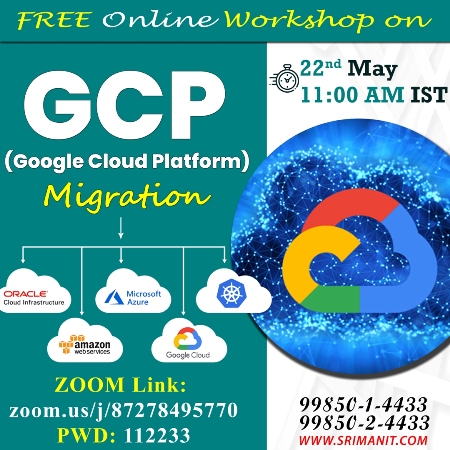 Attend FREE Online Workshop on GCP#GCPrize #GoogleCloud #AWS #DevOps #awsbasics #AWS認定 #awssecurity #cloud #cloudcomputing #Azure #Azure #Training #TrainingCenter #srimanit 