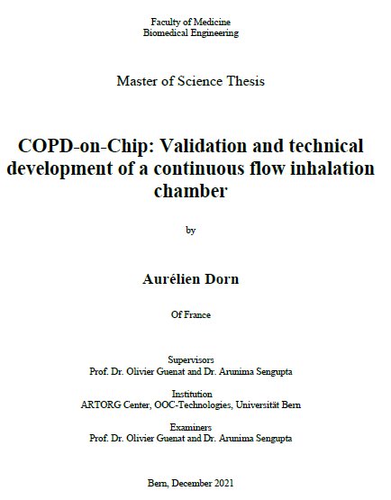 Super proud of my student @AurelienDorn for receiving the best “Master’s Thesis award” from the University of Bern
.
.
#COPD  #3R #OrgansOnChip #Artorg
