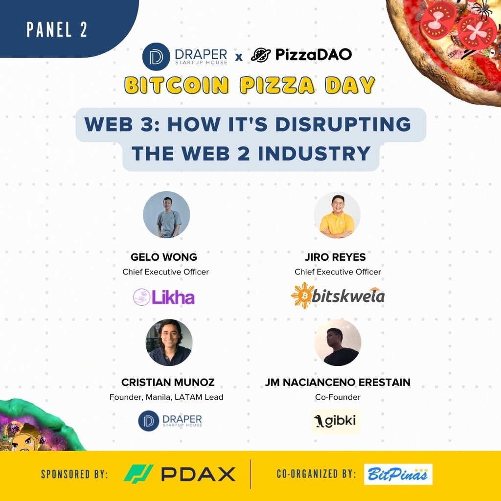 What better way to have a conversation than with pizza?🍕

Catch JM during the second panel discussion of Bitcoin Pizza Day event tomorrow, May 22nd. Enjoy the day with industry experts as they talk about all things Web3 and Bitcoin. 

Check out Draper Startup House for more …