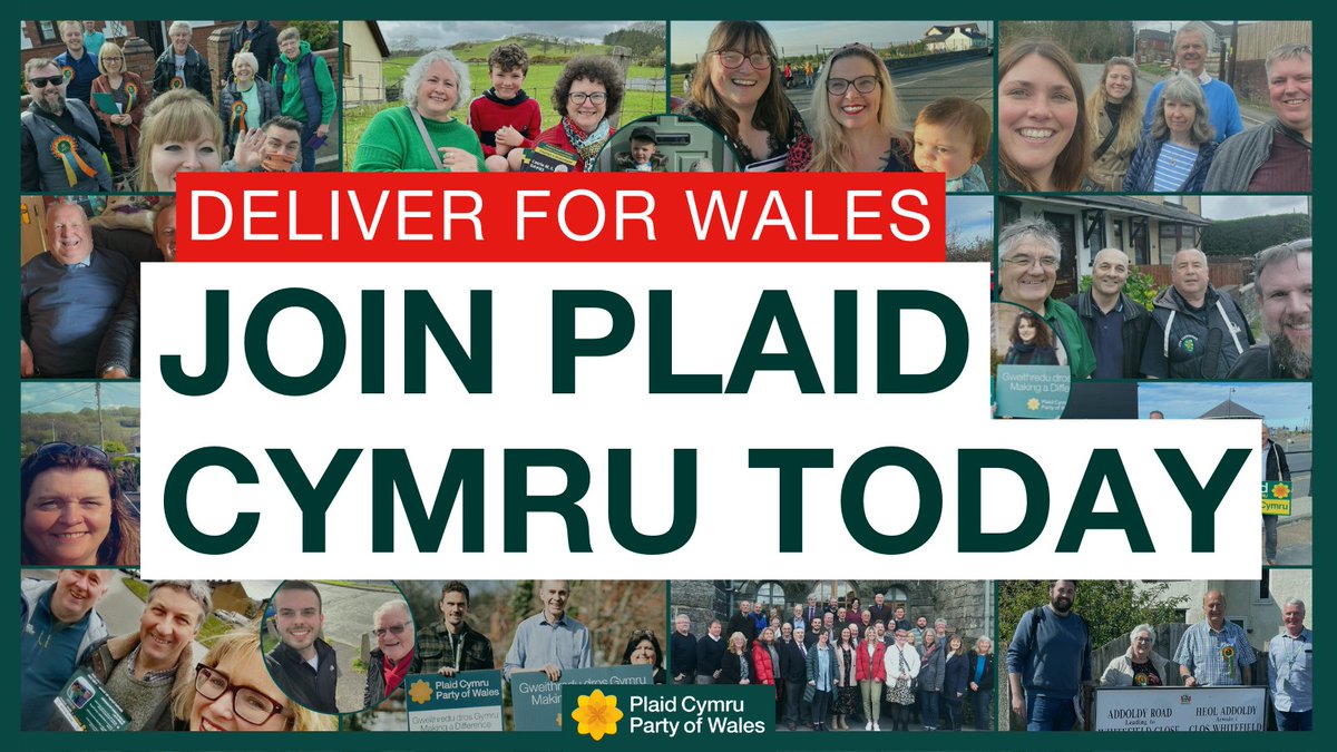 🏴󠁧󠁢󠁷󠁬󠁳󠁿 Want to make a difference for your community and for Wales?

Join Plaid Cymru today: join.partyof.wales