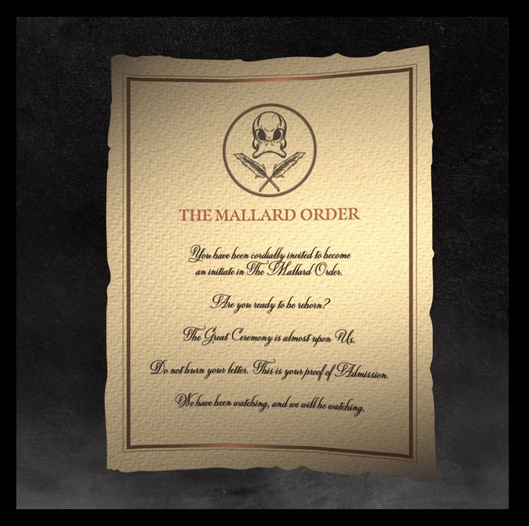 Tenacious_Tee_'s tweet photo. Received my letter yesterday and I’m pumped! Really enjoying the mysterious vibes and posts from this project. Looking forward to what comes next! 🔥🦆 @MallardOrder  #CNFTCommunity #CNFTs #Cardano https://t.co/YWJWewypwY