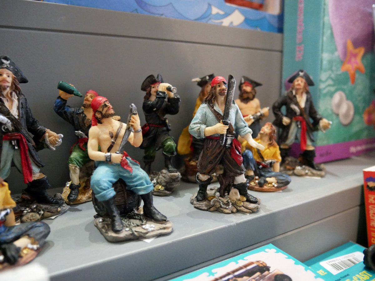 Alongside our new Pirates! Fact &amp; Fiction exhibition we have some new pirate-themed stock including books, figures and even skipping ropes! You can visit the Museum Shop without an admissions ticket, we have hundreds of items to browse! #museumshop