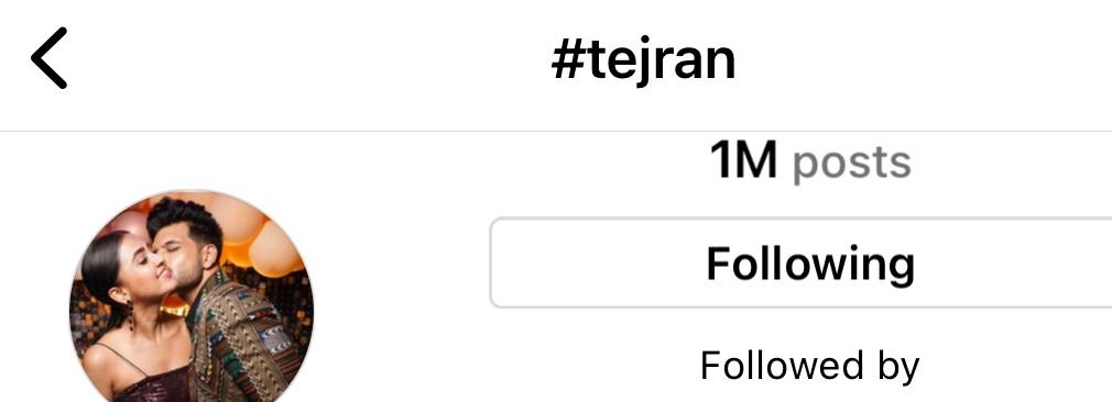 Sanskriti_777's tweet photo. Finally We did it #TejRanfam
Hope we will not stop in this and make another milestone supersoon.....

TEJRAN HITS 1M IG POSTS 

#TejRan https://t.co/KfTBBdeEu4