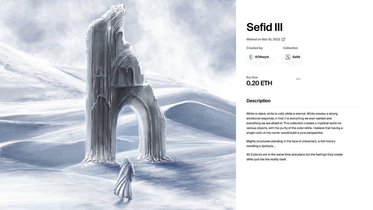 Otbeyin's tweet photo. Sefid is on @foundation
⚪◻️https://t.co/6F055FujKy
.
#sefid #NFTs #NFTCollection #NFTartist #nftcollector #NFTCommunity #NFT #nftart #digitalart #illustration https://t.co/AYlEjzcFcb