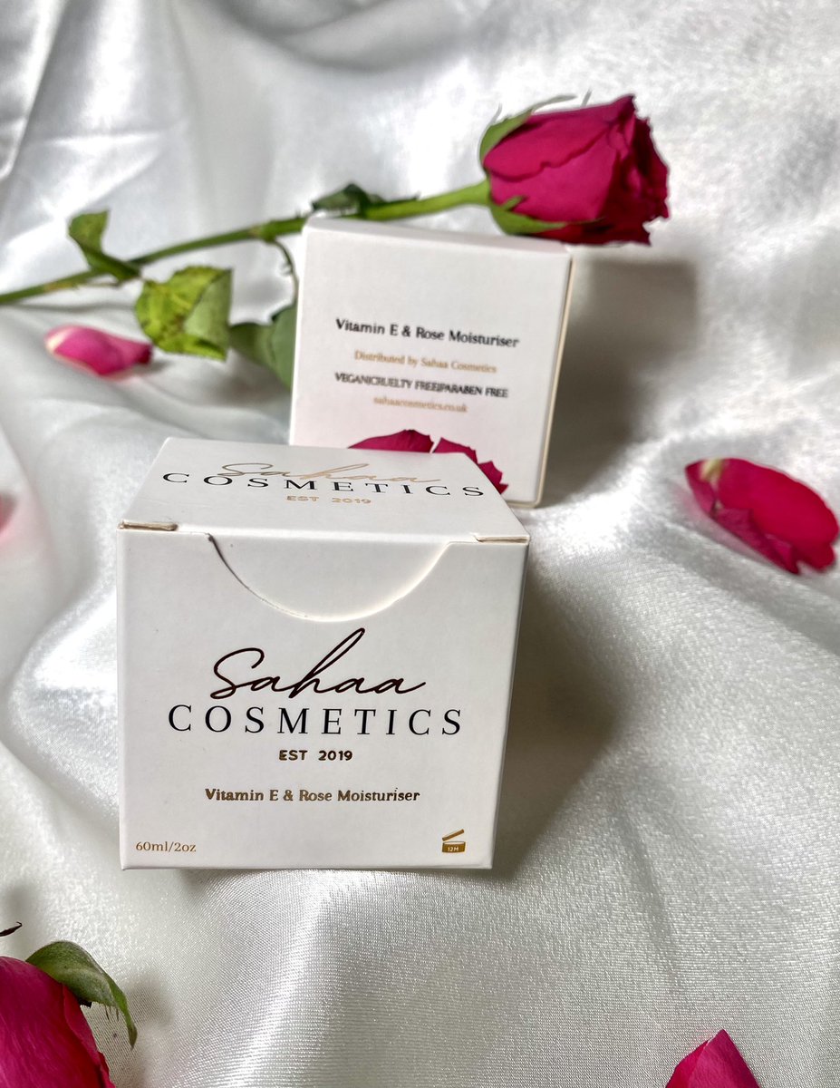 SahaaCosmetics's tweet photo. Pre- orders are now live… Our best selling Vitamin E and Rose moisturiser is back!! Shop here: https://t.co/ZbLaGI8amh https://t.co/PZXDIHX9UX