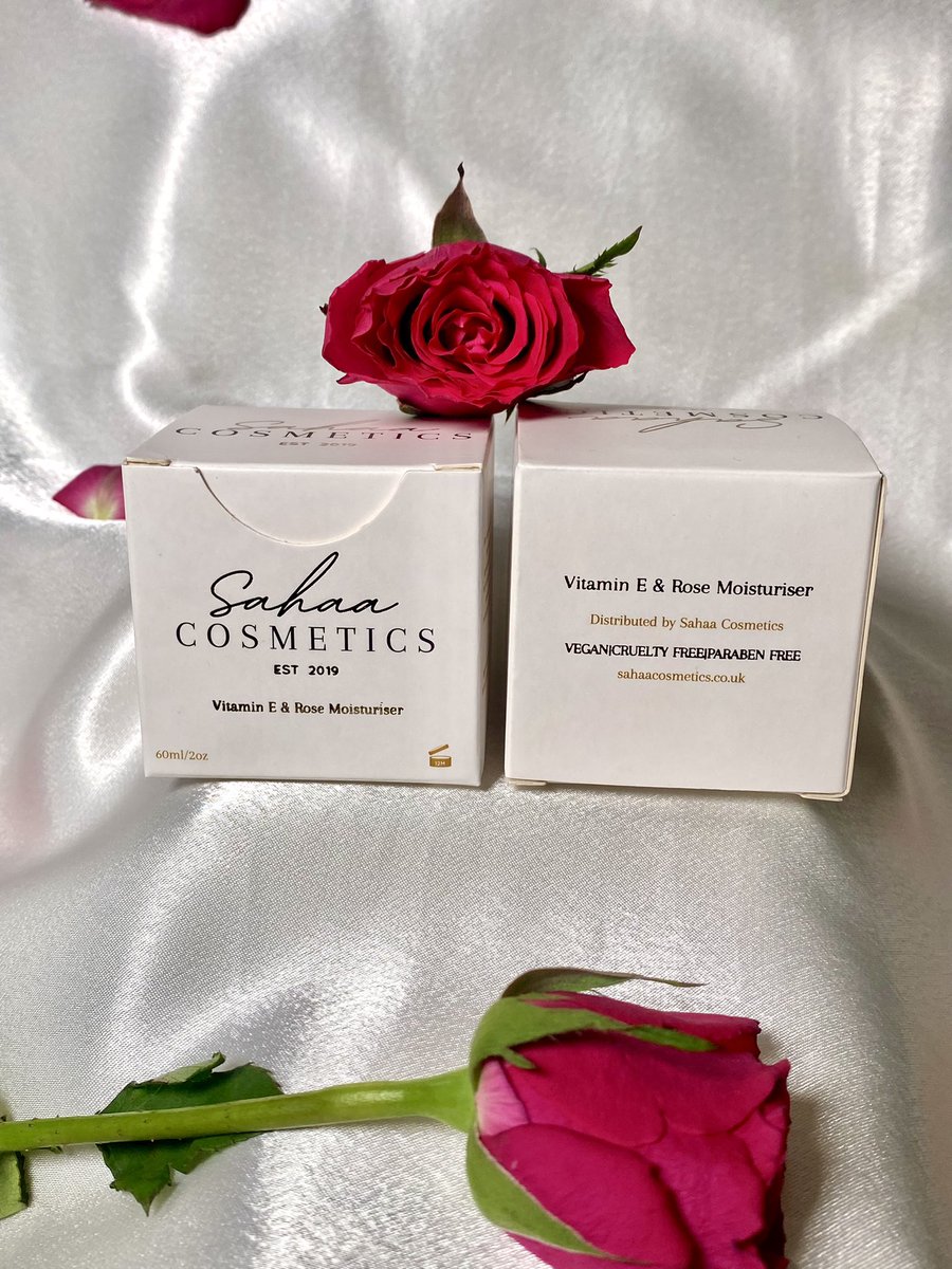 SahaaCosmetics's tweet photo. Pre- orders are now live… Our best selling Vitamin E and Rose moisturiser is back!! Shop here: https://t.co/ZbLaGI8amh https://t.co/PZXDIHX9UX