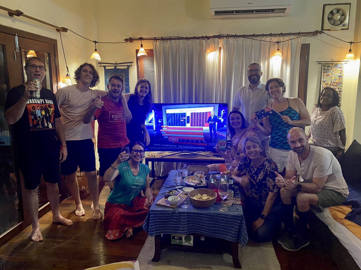 #AusVotes22  the electorate of Vientiane, #Laos are very excited about the election results 👍👍👍🥳🥳🥳