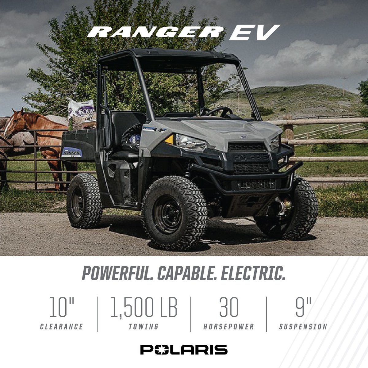 PolarisIndia's tweet photo. You no longer need to sacrifice power or performance when choosing electric. The RANGER EV features a powerful 30 HP engine, box capacity of 500 lb and towing capacity of 1,500 lb, making it more than capable for tough tasks.
-
#Polaris #Polarisindia #offroad #SXS #RangerEV https://t.co/sd8z41oko2