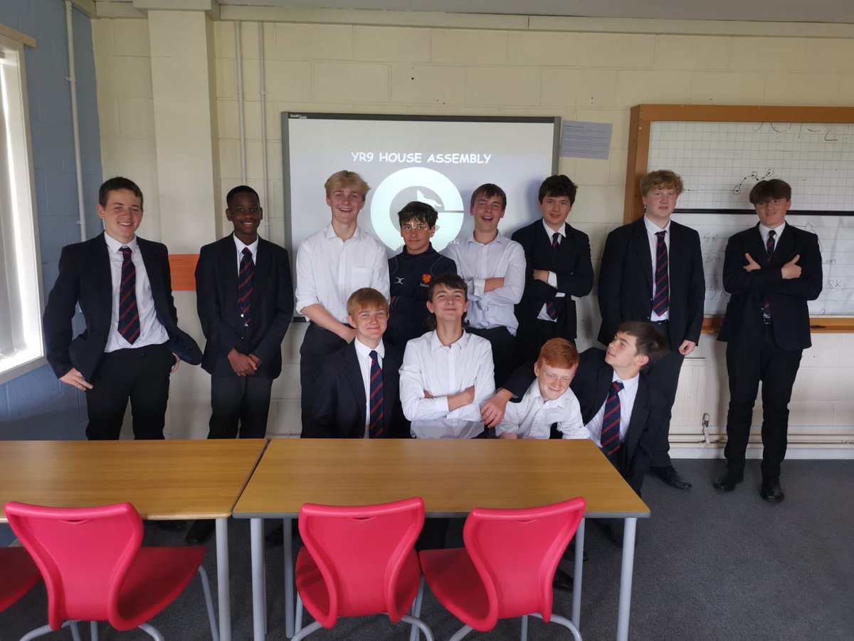 GeppsHouse's tweet image. Yr9 deliver house assembly on ‘respecting the house’ #wolfpackcode