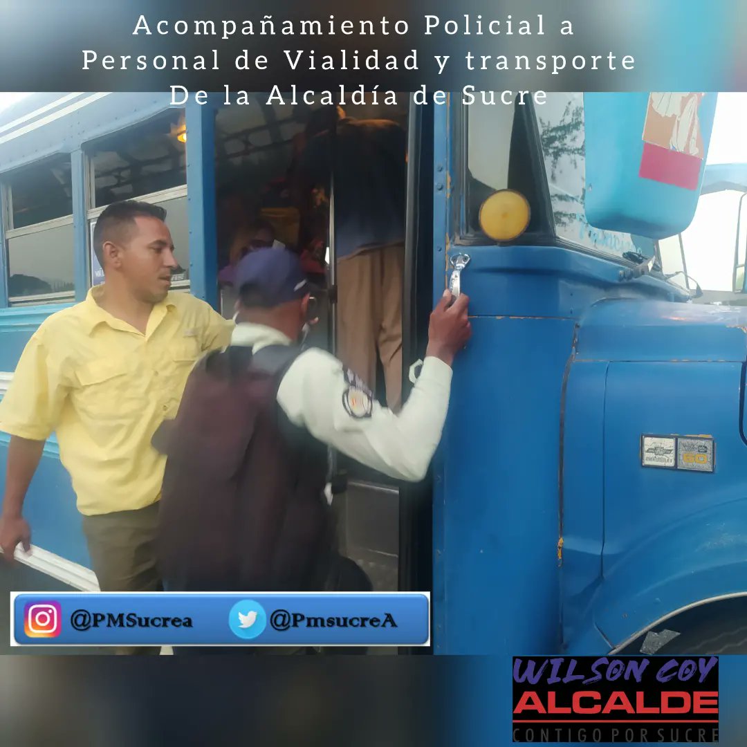 PmsucreA's tweet photo. 🚨🚓// #20Mayo Realizamos Acompañamiento a la Dirección de Vialidad y Transporte de la Alcaldía de Sucre. Garantizando SEGURIDAD Y TRANQUILIDAD a nuestro Pueblo.
Seguimos Trabajando, Contigo por Sucre.
@Soykarinacarpio @WILSONCOY @CeballosIchaso1 @DulceyParadaM @SPSCAragua https://t.co/qePcG4SH2a