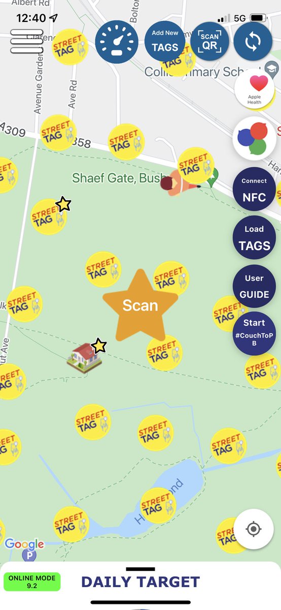 WoodhillPE's tweet photo. Now the sun is shining, get yourself onto Street Tag! Enjoy a walk as a family and collect points on the way ⭐️ Can @WoodhillSch beat @RockliffeManor this season? @streettaghq https://t.co/aEiDZMnHrv