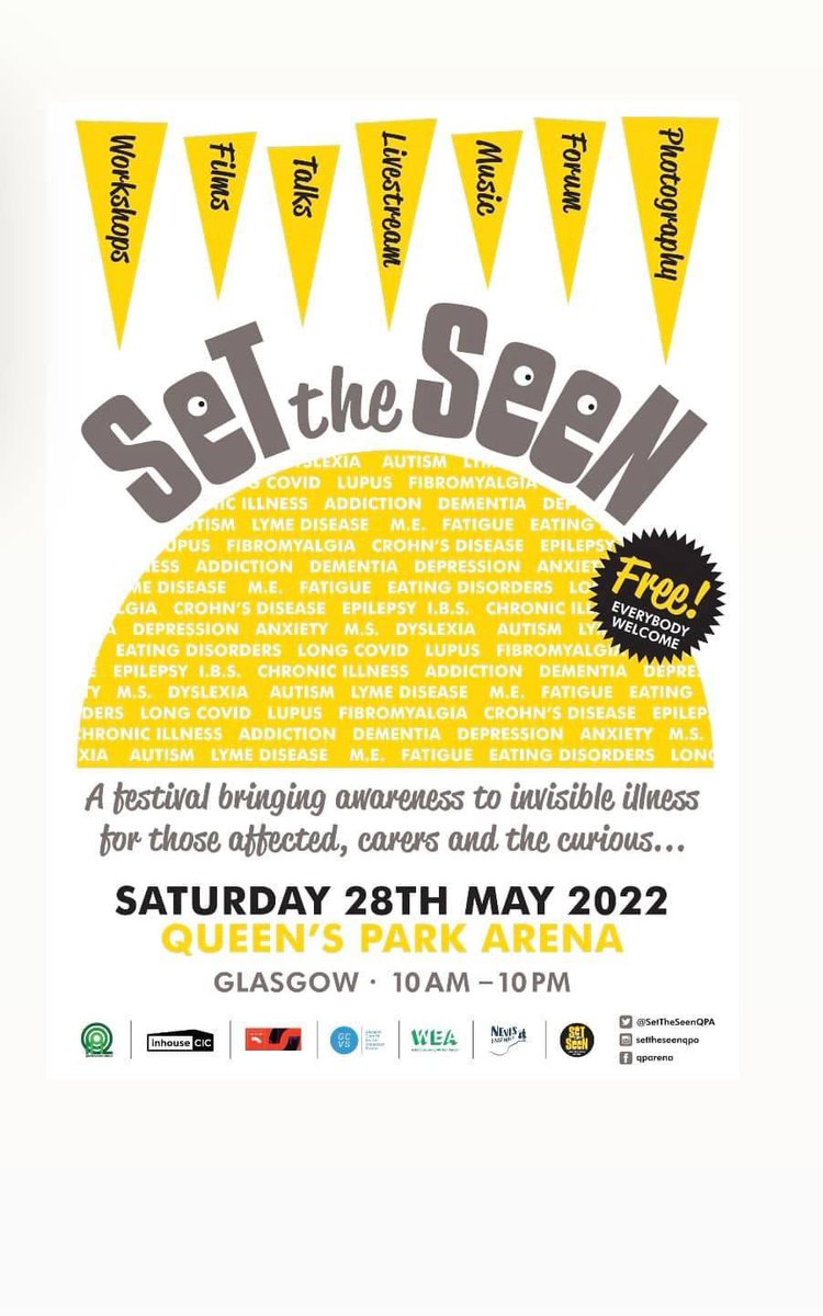 united_fibro's tweet photo. As MD of @united_fibro I’m delighted &amp; honoured to be taking part in amazing event next Saturday. Talking #Fibromyalgia in the auditorium 5-7pm. Dee, Dawn and the team @settheseenqpa have created a fantastic event. DONT MISS IT. For all interested in #invisibleillness https://t.co/79H795f238