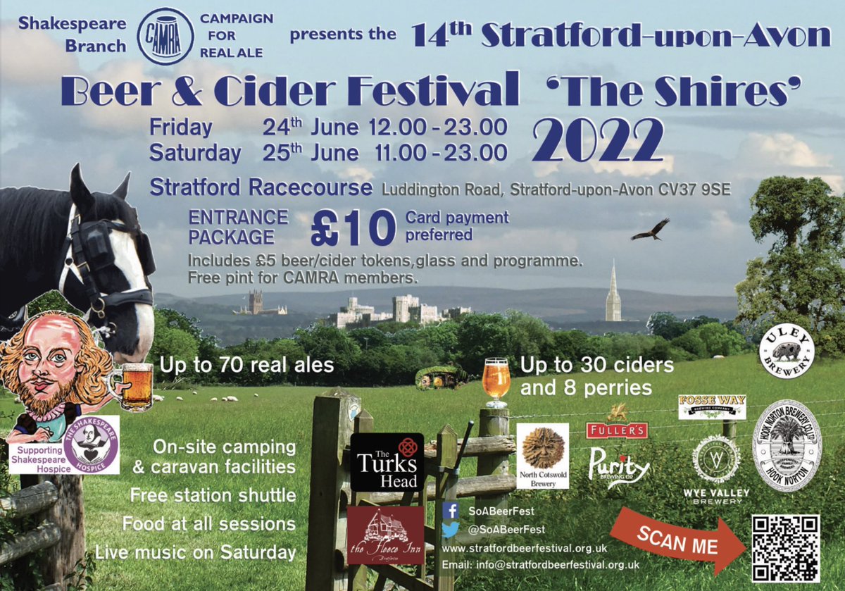 SoABeerFestival's tweet image. We’ve had quite a few requests enquiring if there are tickets….  We’re pleased to advise you can secure tickets now, there will be some available on the day also but book early to avoid disappointment.  

tckty.camra.org.uk/e/71/stratford…

#realale #realcider #CAMRA #beerfestival #beer