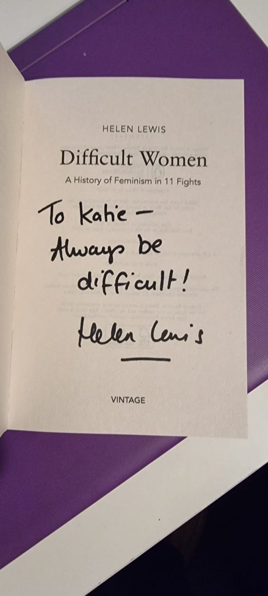 Enjoyed listening to Helen Lewis last night at <a href="/AyeWrite/">Aye Write</a> (and totally chuffed with my signed copy of Difficult Women).

This is the last weekend of the festival, so here's the schedule if you still want to catch an event: glasgowlife.org.uk/whats-on?page=…