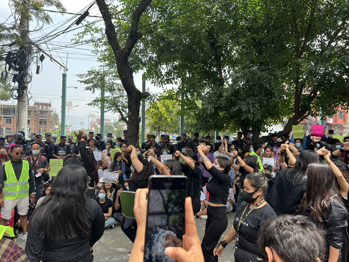 siimran_m's tweet photo. we want justice                                                 Day 2 me too movement                                #justiceforsushmita #justice #stoprape #stopsexualabuse #stopsexualharassement #MeToo #metoomovement #metoonepal #maitigharmandala #maitigharnepal https://t.co/eL0vQWNq9r