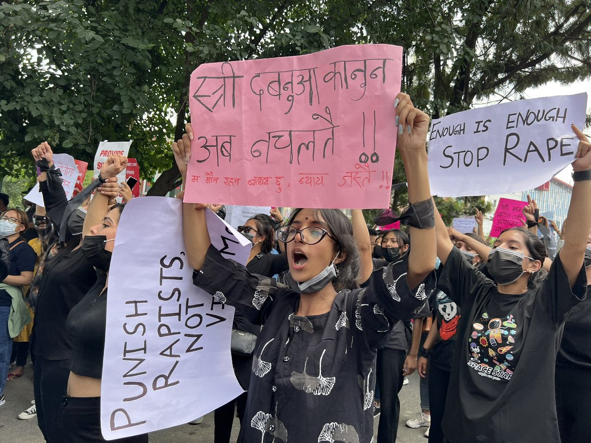 siimran_m's tweet photo. we want justice                                                 Day 2 me too movement                                #justiceforsushmita #justice #stoprape #stopsexualabuse #stopsexualharassement #MeToo #metoomovement #metoonepal #maitigharmandala #maitigharnepal https://t.co/eL0vQWNq9r