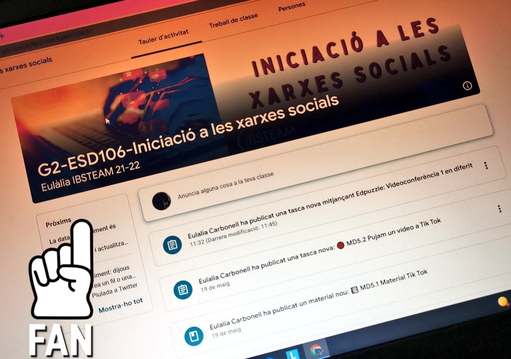 MMascarobestard's tweet photo. Seguim aprenent!!!
#iniciacióxarxesibsteam
#DigCompIBSTEAM https://t.co/qSJbypQaMX