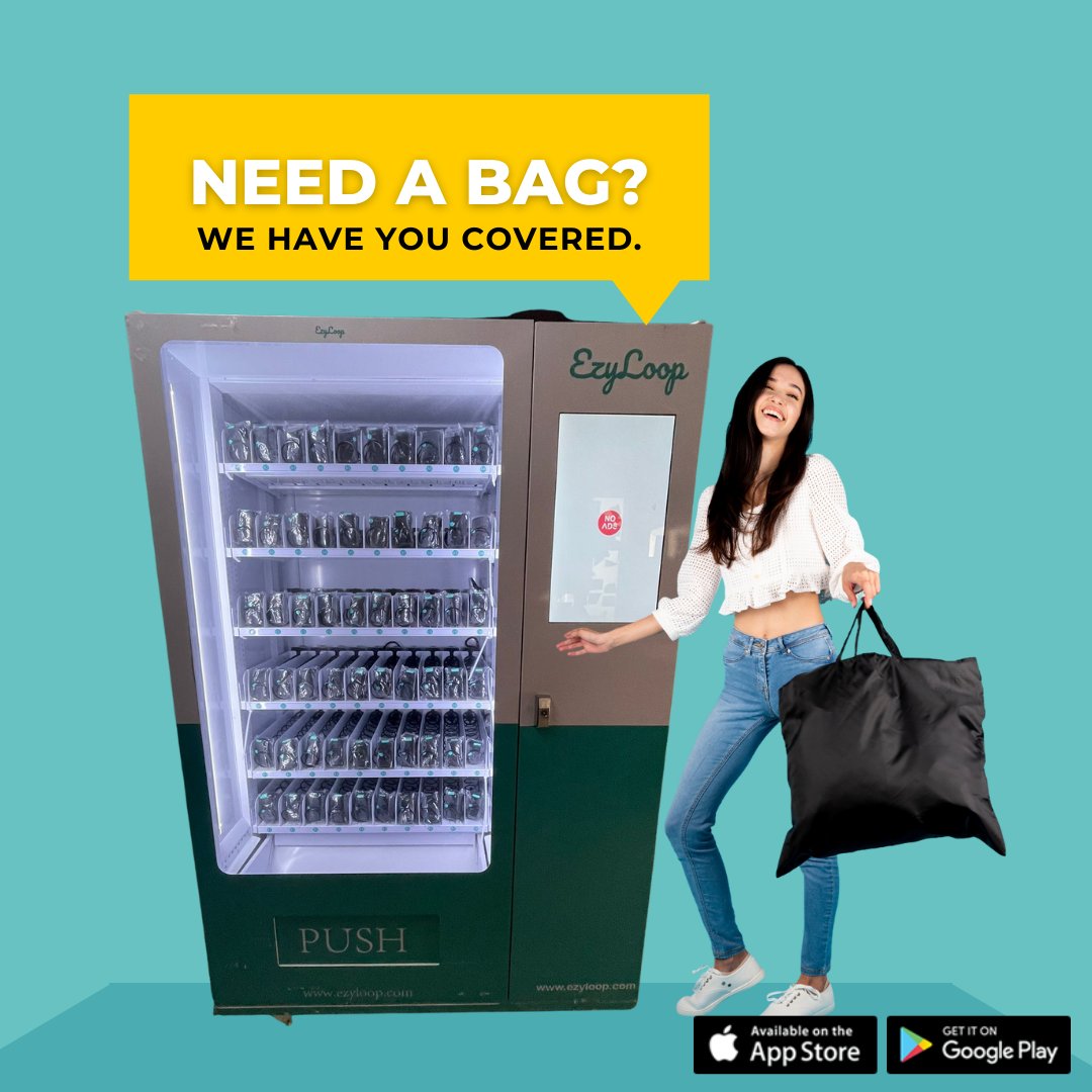 EzyLoop's tweet photo. We have installed EzyVend at the Bukit Panjang Plaza and Hillion Mall.
So you don't need to bring a regular plastic bag, switch to EzyLoop Reusable Bag.

#Reusablebag #singaporemalls #singleuseplastic #plasticpollution #plasticfreeliving #plasticwaste https://t.co/0RLc8IqYPw