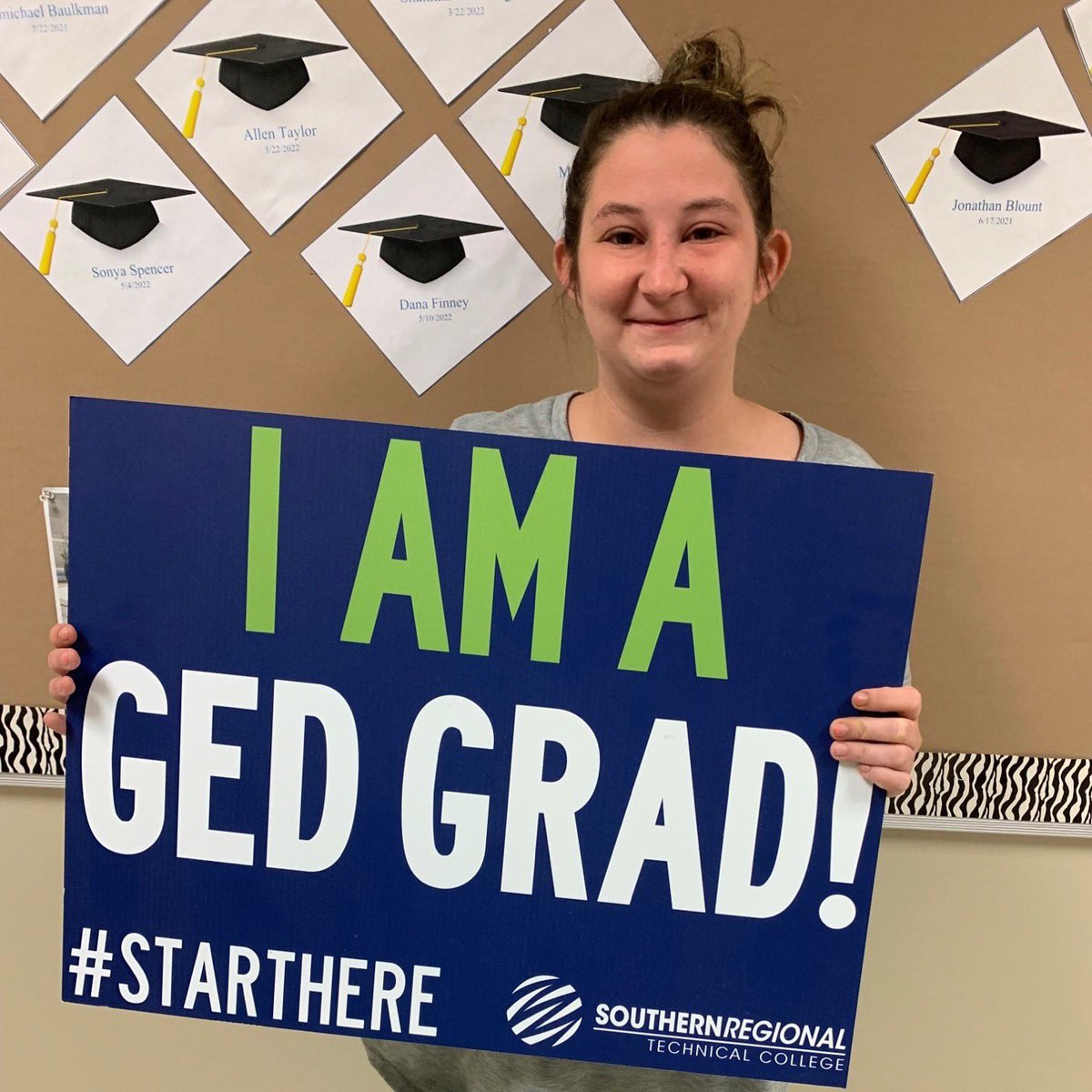 SRTCedu's tweet photo. What a great way to celebrate #GEDGradWeek:
Dana Finney of Bainbridge just earned her GED! Congratulations, Dana!
We are especially proud to announce that she plans to continue her education as a college student this fall!
#GAGEDGRADS #TCSG #ItsGOTimeGA #GED https://t.co/9qvdpRGMzI
