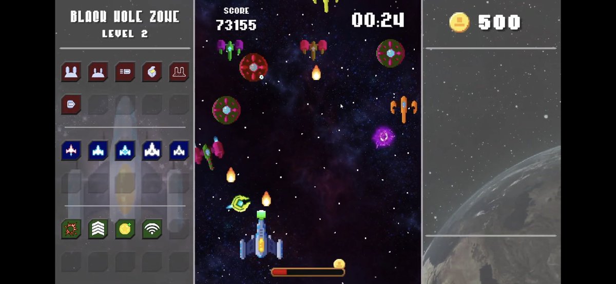 Next_Step_Games's tweet photo. Here’s a great snapshot of the action you’ll see in Stellar Space. Click https://t.co/SLmZfuHIlr to see full trailer! Coming to @steam on June 10th.  #screenshotsaturday #indiegamedev #gamedev #indiegames #unity #pixelart #2dgame #2dplatform #programmer #composer #collab https://t.co/JkMp8Bu756