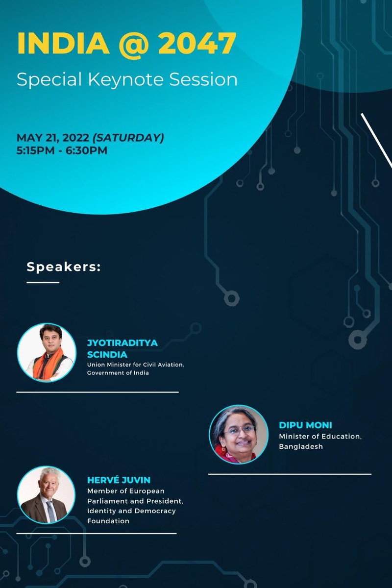 subichaturvedi's tweet image. Keynote Session on India @2047 with Hon. MP from France @HerveJuvin Min of Aviation @JM_Scindia and Min @DipumoniDr the Hon. Min for education #Bangladesh
As India charts its path into the realm of #Metaverse focus needs to remain not just on tech platforms but also communities