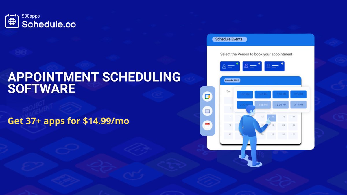 schedulecc's tweet image. Replace appointment scheduling via phone, email, or texts with automated appointment scheduling and sharing of appointment booking links with clients to increase employee productivity

bit.ly/3kncEIR

#AppointmentSchedulingSoftware #EventScheduler #500apps
