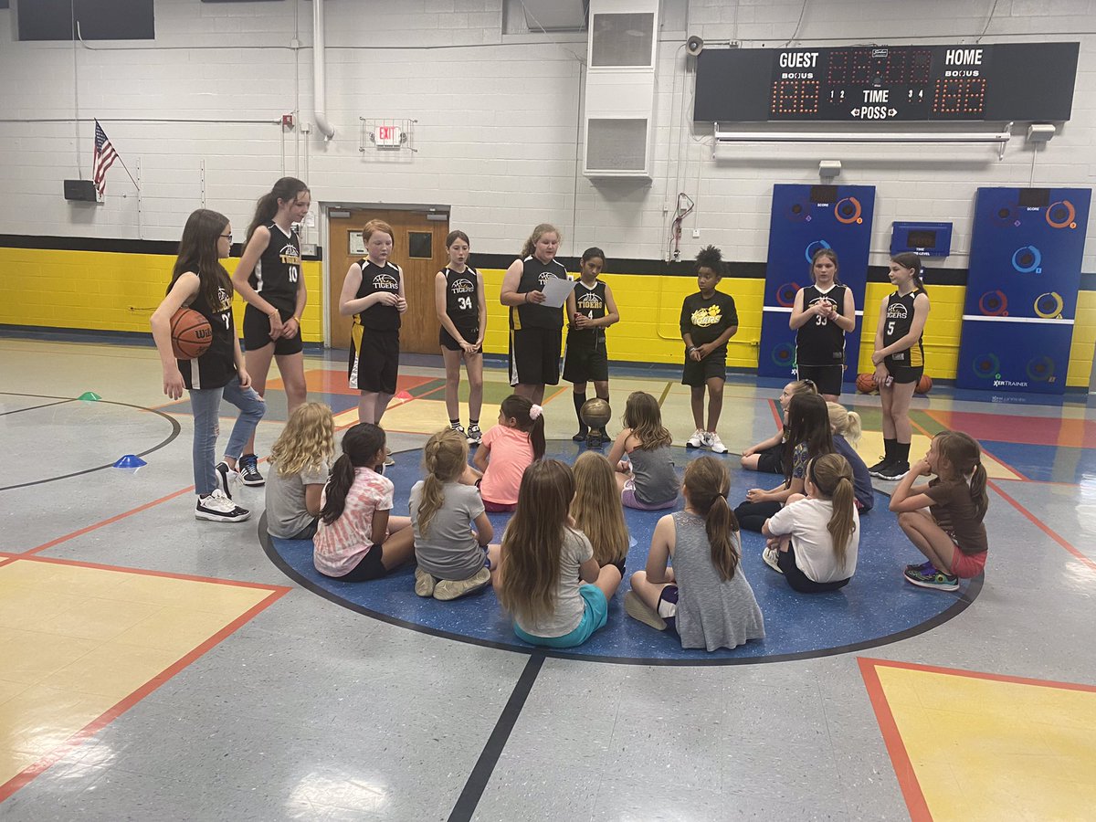 First-ever girls’ basketball camp hosted by our Lady Tigers…fun and learning for our younger students and great leadership for our 5th graders! Thank you to all the parents who helped with this event. Big thanks to Coach Phil and Coach John as well!