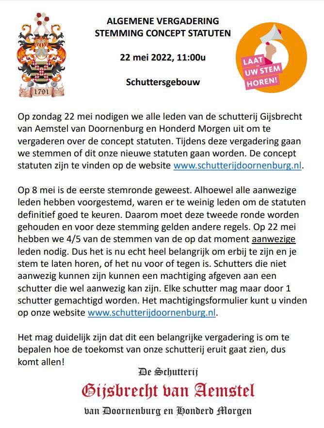 Gijsbrecht v Aemstel (@schutterijdburg) on Twitter photo 