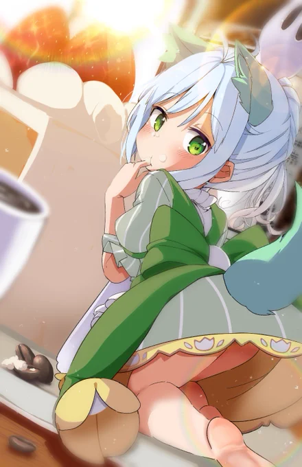 スケブ納品完了～
身長30cmでショートケーキを食べてるイラストの依頼という事で、ミニマム少女～ 