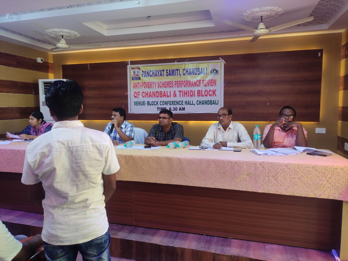 Bdo Chandbali (@bdochandbali) on Twitter photo A workshop on Jalashakti Abhiyan and performance review meeting of anti-poverty schemes for chandbali and tihidi block was conducted by PD,DRDA Bhadrak in
conference hall,Chandbali block. BDO, JE and other staff were present. <a href="/DM_Bhadrak/">District Administration,Bhadrak</a> <a href="/PRDeptOdisha/">Panchayati Raj and Drinking Water Department</a> <a href="/MoSarkar5T/">MoSarkar 5T</a> <a href="/OdishaWater/">Deptt. of Water Resources</a> A workshop on Jalashakti Abhiyan and performance review meeting of anti-poverty schemes for chandbali and tihidi block was conducted by PD,DRDA Bhadrak in
conference hall,Chandbali block. BDO, JE and other staff were present. <a href="/DM_Bhadrak/">District Administration,Bhadrak</a> <a href="/PRDeptOdisha/">Panchayati Raj and Drinking Water Department</a> <a href="/MoSarkar5T/">MoSarkar 5T</a> <a href="/OdishaWater/">Deptt. of Water Resources</a>