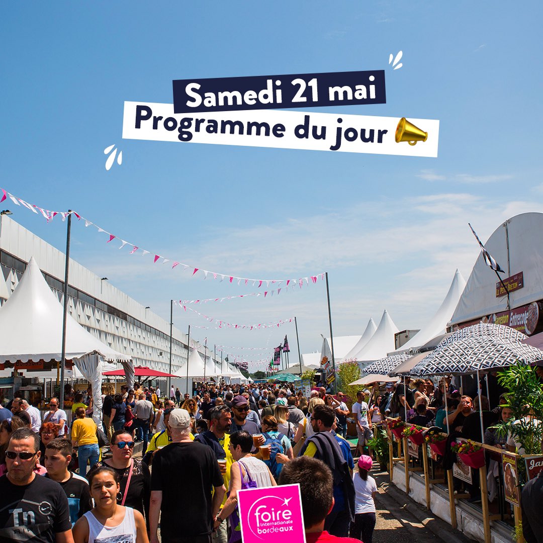 La #FoireDeBordeaux ouvre ses portes aujourd'hui 🥳 Alors, vous allez faire quoi en premier ? Retrouvez le programme complet ici 👉 foiredebordeaux.com/programme
#Bordeaux #birdeauxmaville #sortirabordeaux