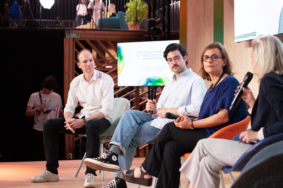 #ChangeNow2022 

💫 The role of media in the ecological transition. A #designfiction perspective.

Une masterclass animée par <a href="/MartinLauquin/">Martin Lauquin</a> avec <a href="/sophiegmen/">Sophie Gourmelen</a> directrice générale <a href="/le_Parisien/">Le Parisien</a> et <a href="/carboneval/">Valentina Carbone</a> co-directrice scientifique <a href="/escpeurope/">ESCP Business School</a> sur la scène de @ChangeNOW_world !