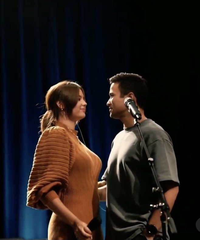 Manaygiesam's tweet photo. #Repost - Catriona Gray and Sam Milby (#CatSam) at their rehearsal for the #OneMagicalNight concert in Vancouver, Canada (cto) https://t.co/XY5hqA6U3P
