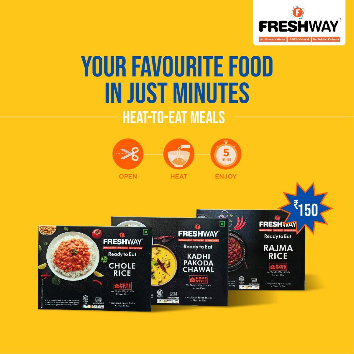 freshwayfood's tweet photo. Hungry Kya? Satisfy your cravings instantly with our ready-to-eat meals. Order now and get a 20% FLAT DISCOUNT.
Use Coupon Code: FRESHWAY20
Shop Now:
https://t.co/V1nd9FZpup
#Freshway #freshwayfood
#instantfood #quickfood #readyfood #easyfood #healthyfood #tastyfood #homefood https://t.co/LWRIPUHFPi