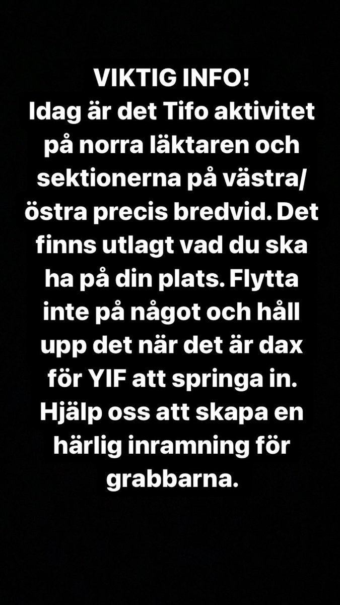 yifwhiteangels's tweet image. VIKTIG INFO! 
Rt gärna så alla som kommer ikväll kan se