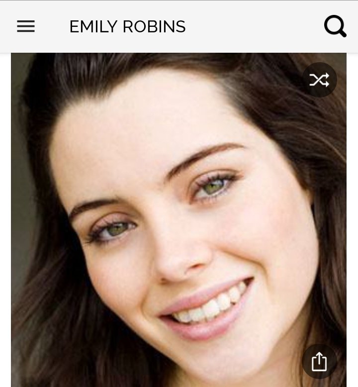 Happy birthday to this great actress.  Happy birthday to Emily Robins 