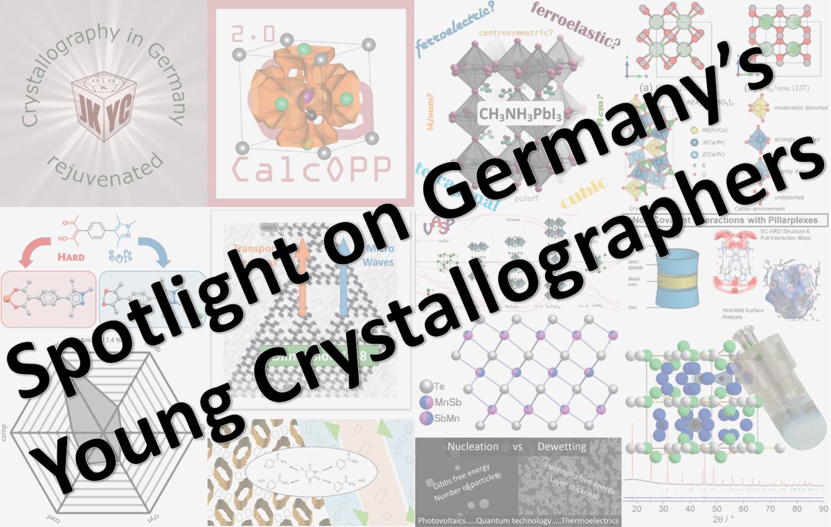 We proudly present to you: our Special Issue from, by and with the Young Crystallographers of the DGK!

Read more: dgk-home.de/en/special-iss…