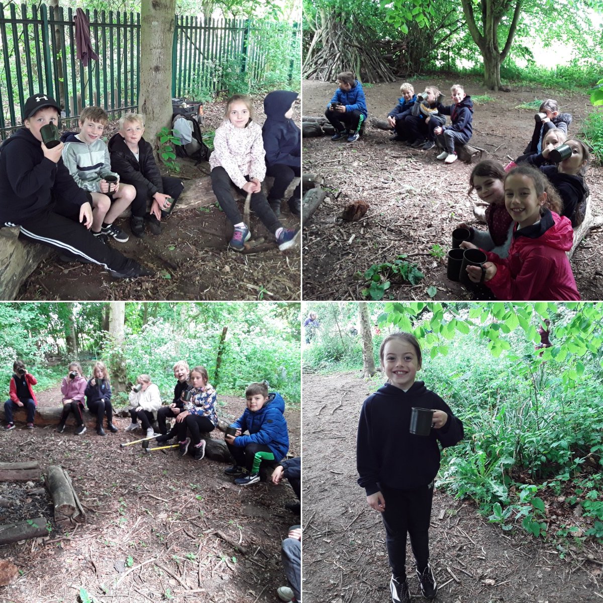 mountpljuniors's tweet photo. Class 2 had a fantastic first FOREST SCHOOL session! 
Teamwork, den building and drinking hot chocolate around the camp fire. https://t.co/85PW9ir06N
